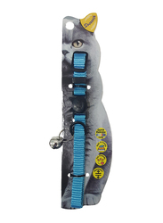 Swooosh Simple & Calm Nylon Pure Safe Cat Collar, Light Blue