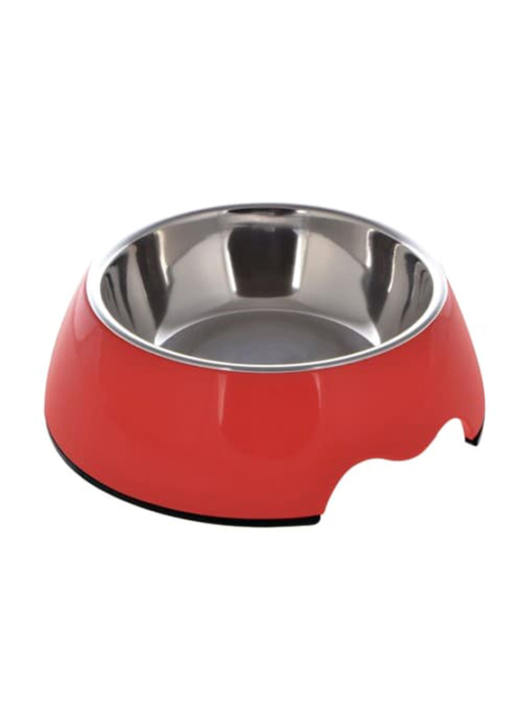 Nutrapet 1400ml Melamine Round Bowl, Extra Large, Red