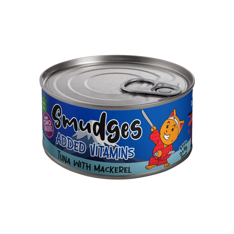 

Smudges Adult Cat Tuna Flakes With Mackerel in Soft Jelly 80g