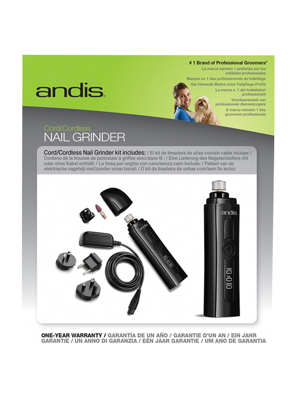 Andis CNG-1 Nail Grinder, Black