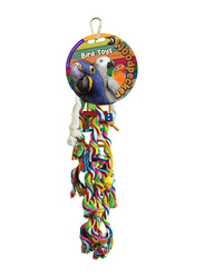 Woodpecker 40 x 6cm Curly Braids Bird Toy, Multicolour