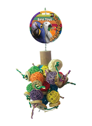 Woodpecker 30 x 25cm Hanging Garden Bird Toy, Multicolour