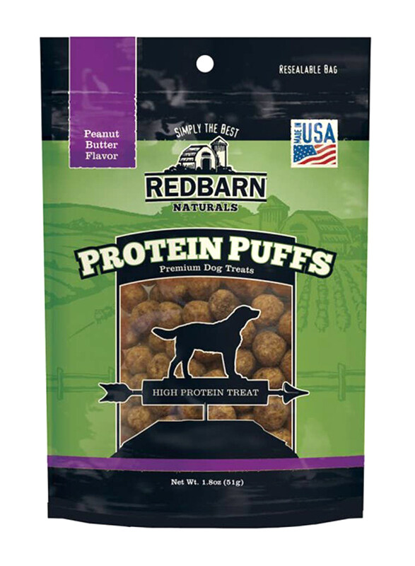 

Red Barn Protein Puffs Peanut Butter Flavor Dog Dry Treats, 51g