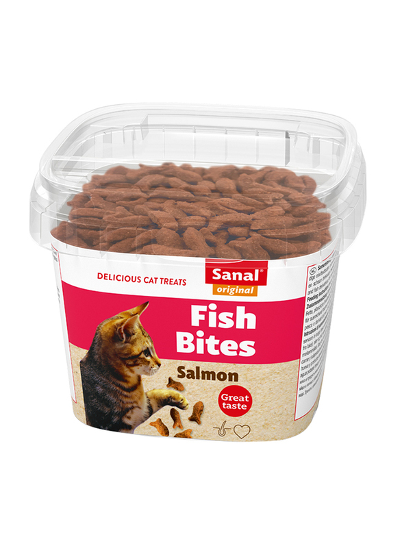 Sanal Fish Bites Salmon Dry Cat Food, 75g