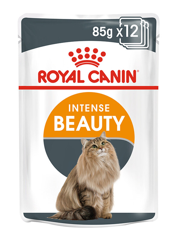 

Royal Canin Feline Care Nutrition Intense Beauty Cat Jelly Wet Food, 12 Pouches x 85g