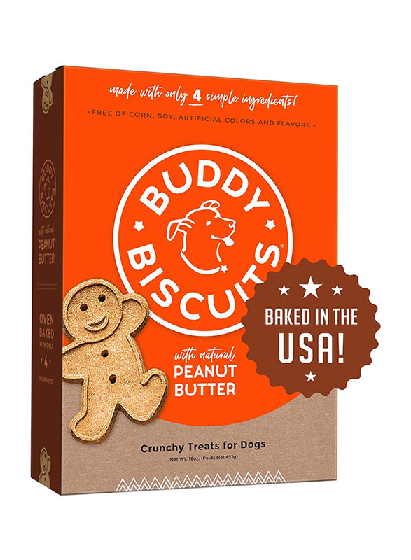 

Buddy Biscuits Crunchy Treats with Peanut Butter Dry Dog Food, 453g