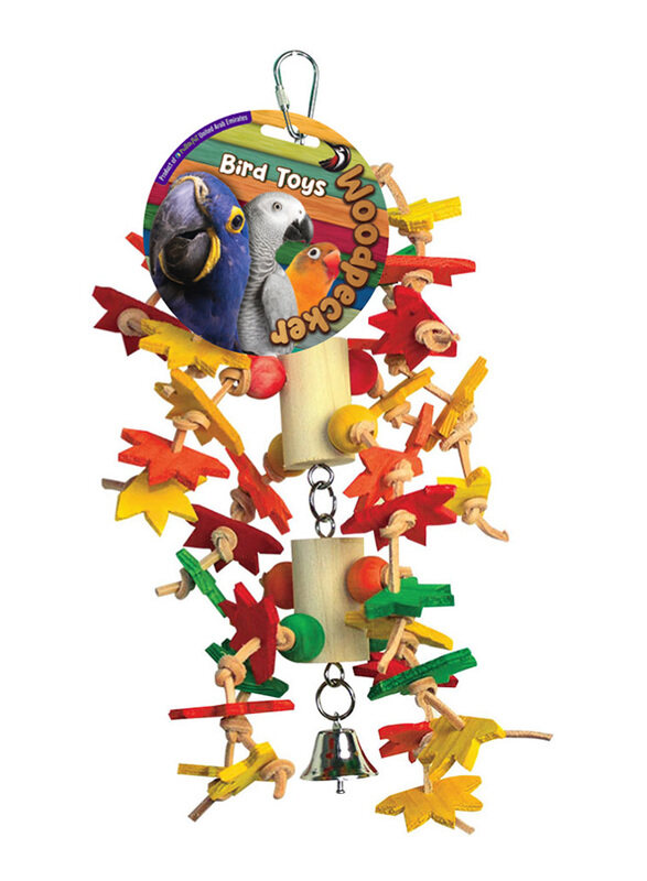 

Woodpecker 30cm The Maple Bird Toy, Multicolour