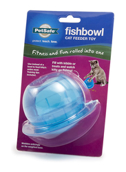 Petsafe Funkitty Fishbowl Treat Dog Toy, Blue