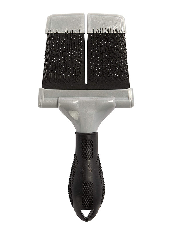 

Furminator Soft Slicker Dog Brush, Large, Black/Grey