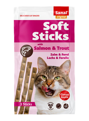 Sanal Soft Sticks with Salmon & Trout Dry Cat Food, 3 Sticks