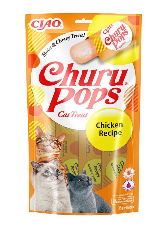 

Inaba Churu Pops Chicken Recipe Cat Dry Food, 4 Sticks, 60g