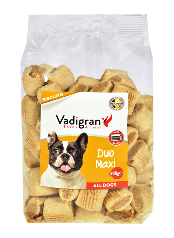 Vadigran Snack Duo Maxi Biscuits Dog Dry Food, 500g
