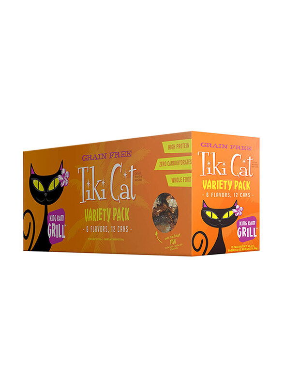 

Tiki Cat Grill Wet Cat Food Variety Pack Grill - 2.8 oz. can