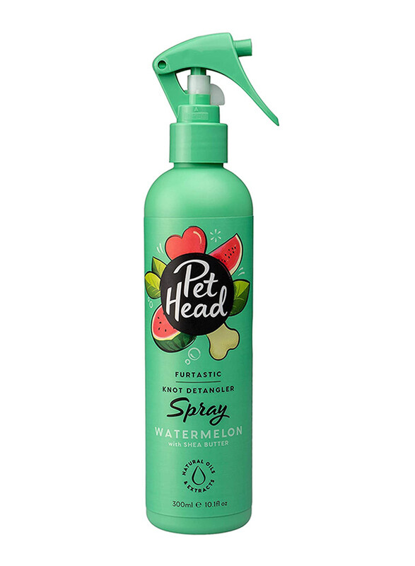 

Pet Head Furtastic Watermelon Knot Detangler Dog Spray with Shea Butter, 300ml, Green