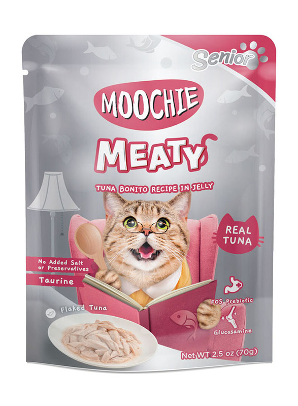 Moochie Tuna & Bonito Recipe In Jelly Cat Wet Food, 12 x 70g