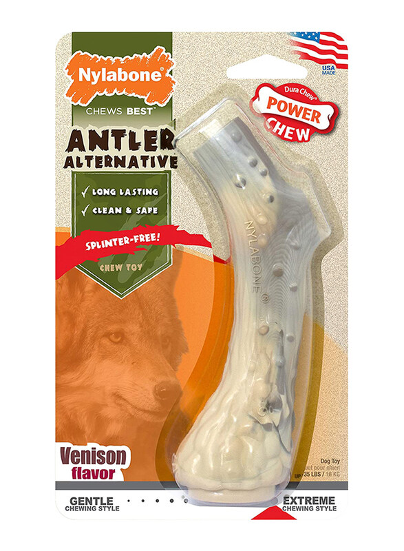 

Nylabone Venison Flavor Chew Toy, Clear