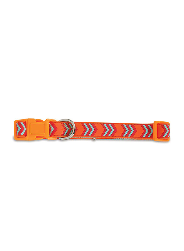 

Doskocil Aspen Petmate Rubber Dog Collar, Chevron Orange