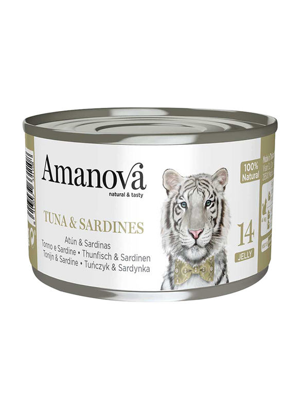 Amanova Canned Cat Tuna & Beef Broth, 70g
