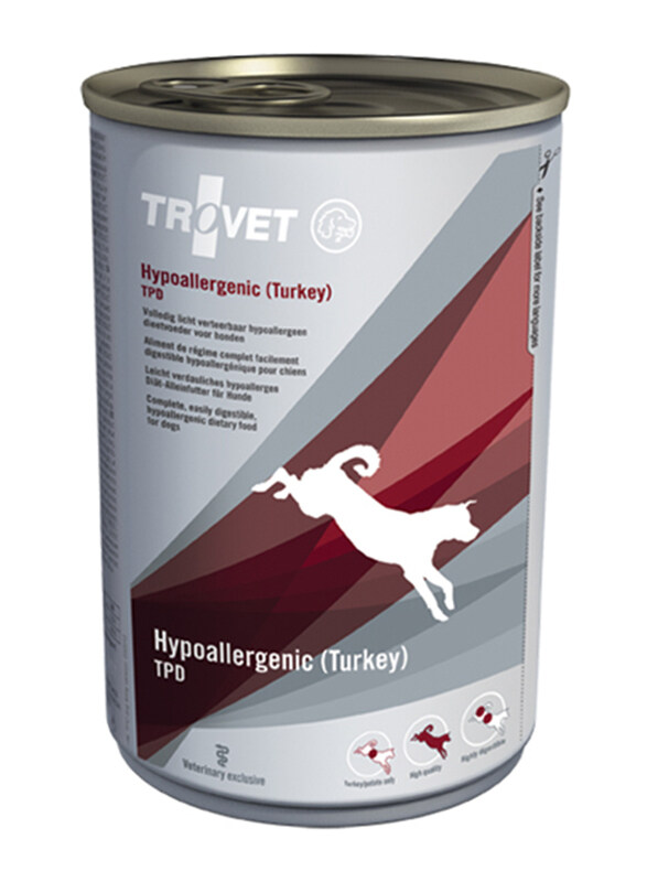 Trovet Hypoallergenic Turkey Dog Wet Food, 400g