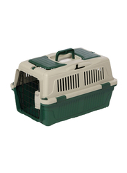 Nutra Pet Dog & Cat Carrier Box with Closed Top, 55 x 33 x 30cm, Dark Green