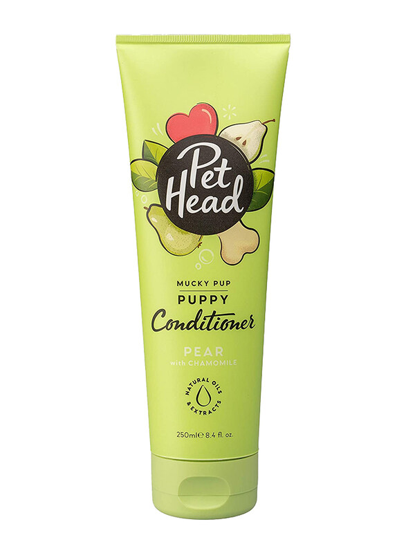 

Pet Head Mucky Pup Pear Puppy Conditioner with Chamomile, 250ml, Green