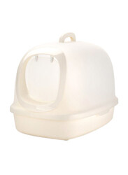 Nutra Pet Luxury Cat Litter Box, XXL, Cream Beige