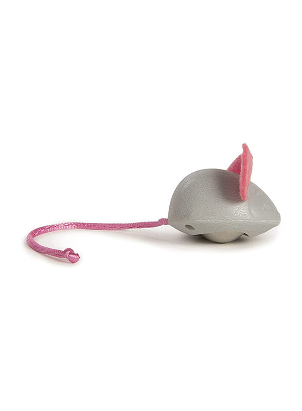 

Smartykat Marble Mouse Rolling Ball Cat Toy, Grey