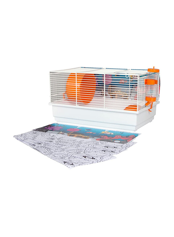 

Voltrega Spain Hamster Cage Kit 113B with Paint Cut Submarine World, Multicolour