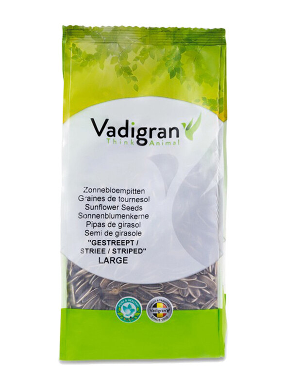 

Vadigran Large Sunflower Seed Striped Birds Dry Food, 400g
