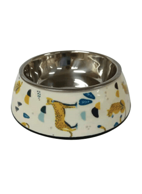 

Nutrapet Applique Melamine Round Bowl, Small, Camel White