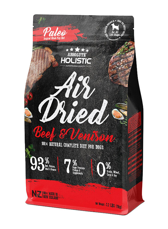 

Absolute Holistic Air Dried Beef & Venison Dog Diet, 1Kg