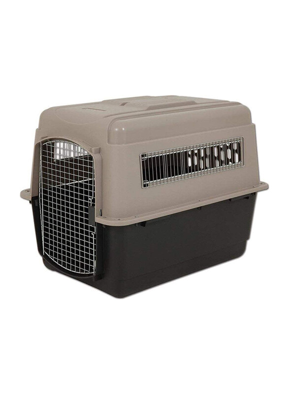 

Petmate Ultra Vari Kennel Fashion, 40-Inch, 70-90lbs, Taupe/Black