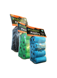 Nutrapet Poo Bags with Header Card, 8 Rolls, Black
