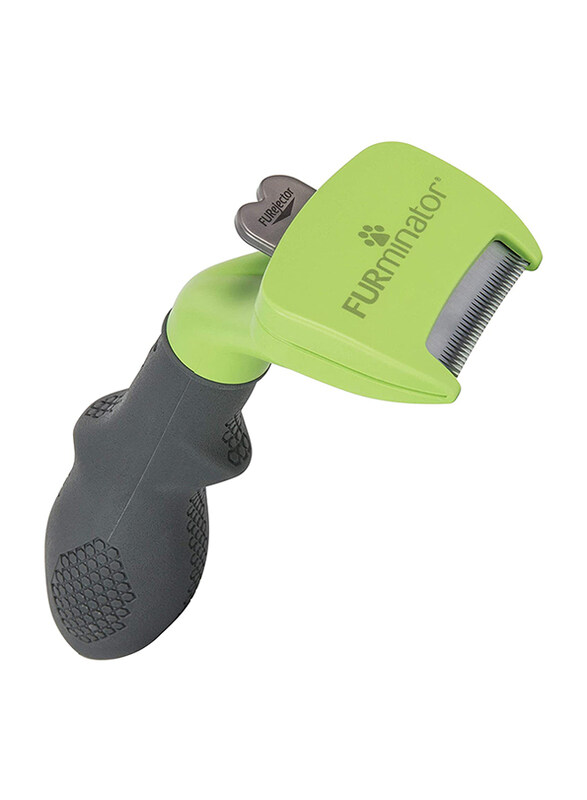 

Furminator Undercoat Deshedding Tool for Small Long Hair Dogs, Green/Black
