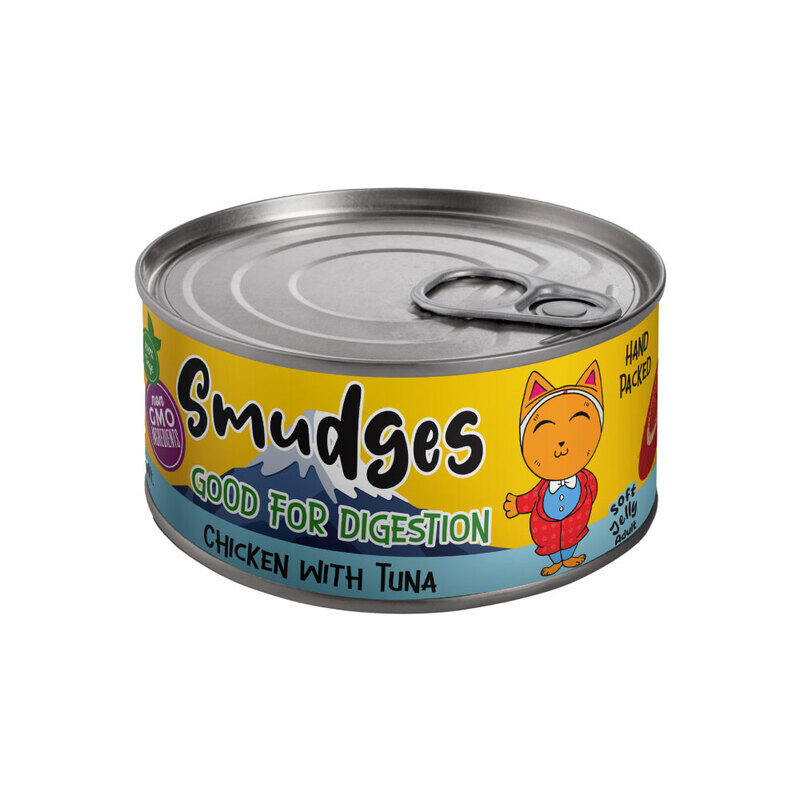 

Smudges Adult Cat Chicken Flakes With Tuna In Soft Jelly 80g