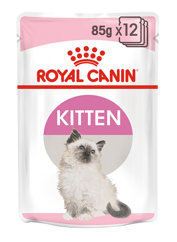 

Royal Canin Feline Health Nutrition Kitten Jelly Wet Food, 12 Pouches x 85g