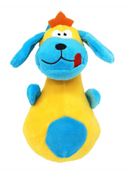 Plush Pet Squeakz Dogator Dog Toy, Multicolour