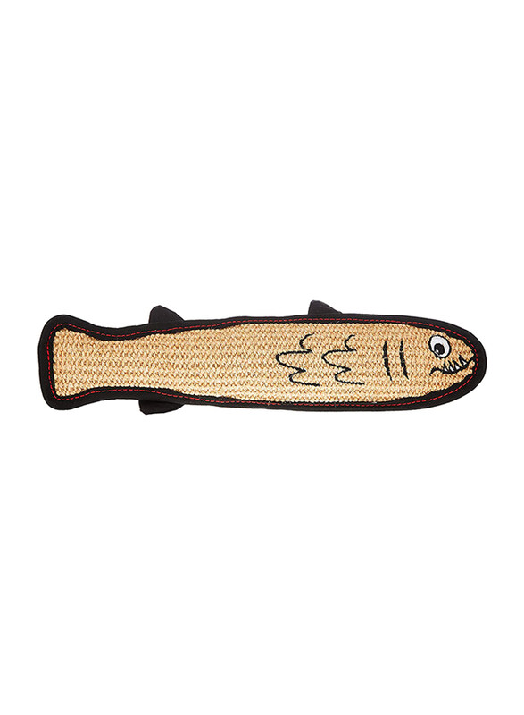 

Petstages Sisal Fish Kicker Dog Toy, Brown