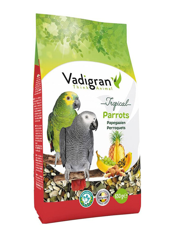 

Vadigran Parrot Tropical Mix Fruits Dry Bird Food, 650g
