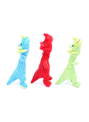 Plush Pet Flying Dragon Dog Toy, Multicolour