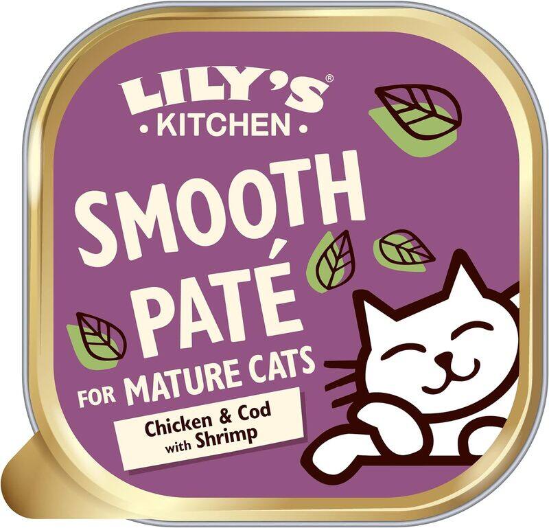 

Lily's Kitchen Chicken Cod & Shrimp Pat‚ Mature Cat Wet Food (85g)