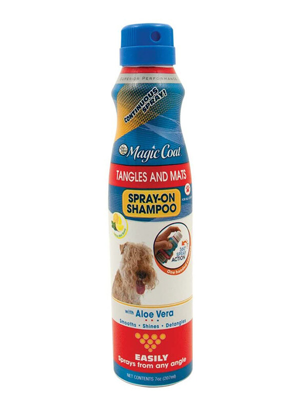 Four Paws Magic Coat Tangles and Mats Spray On Dog Shampoo, 207ml, Multicolour