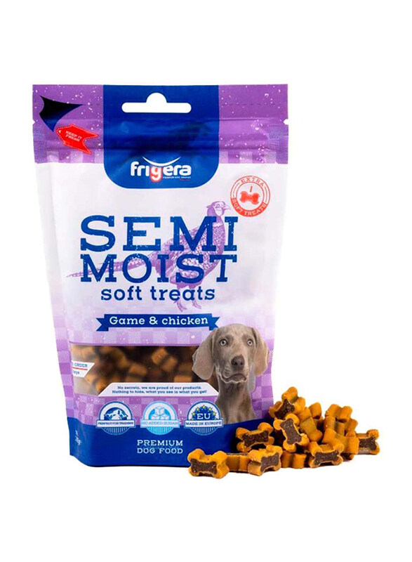 

Frigera Semi-Moist Soft Treats Game & Chicken Dog Dry Food, 165g