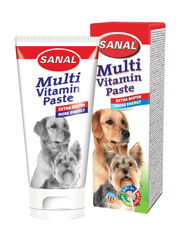 

Sanal Multivitamins Paste for Cats & Dogs, 100g, Multicolour