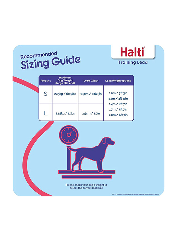 Halti Nylon Training Lead for Dogs, Small, Black