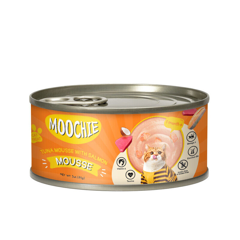 

Moochie Tuna Mousse With Salmon Kitten Can Wet Food, 85g