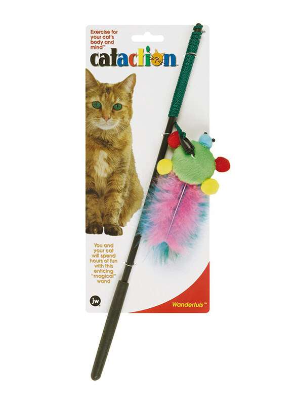 

JW Pet Company Cataction Wanderfuls Cat Toy, Green