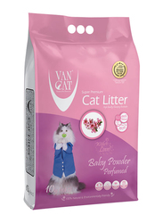 Van Cat Baby Powder Perfumed Bentonite Clumping Cat Litter, 5kg, White