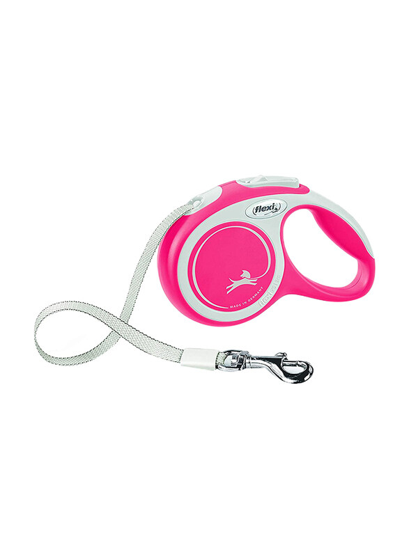 

Flexi Comfort Tape Retractable Safety Dogs Leash, X-Small, 3m, Dark Pink