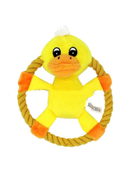 Plush Pet Squeakz Spinnnerz Ducky/Piggy/Beary Dog Toy, Multicolour